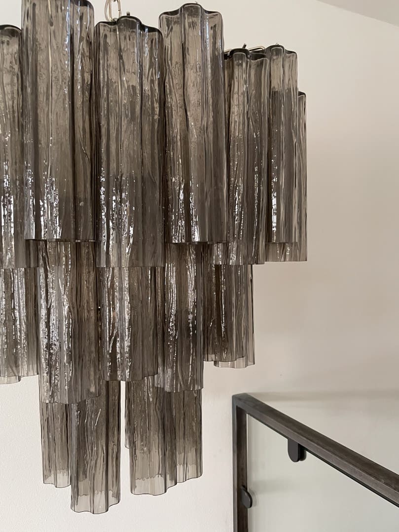 Murano Chandelier – 48 tubes – Smoked