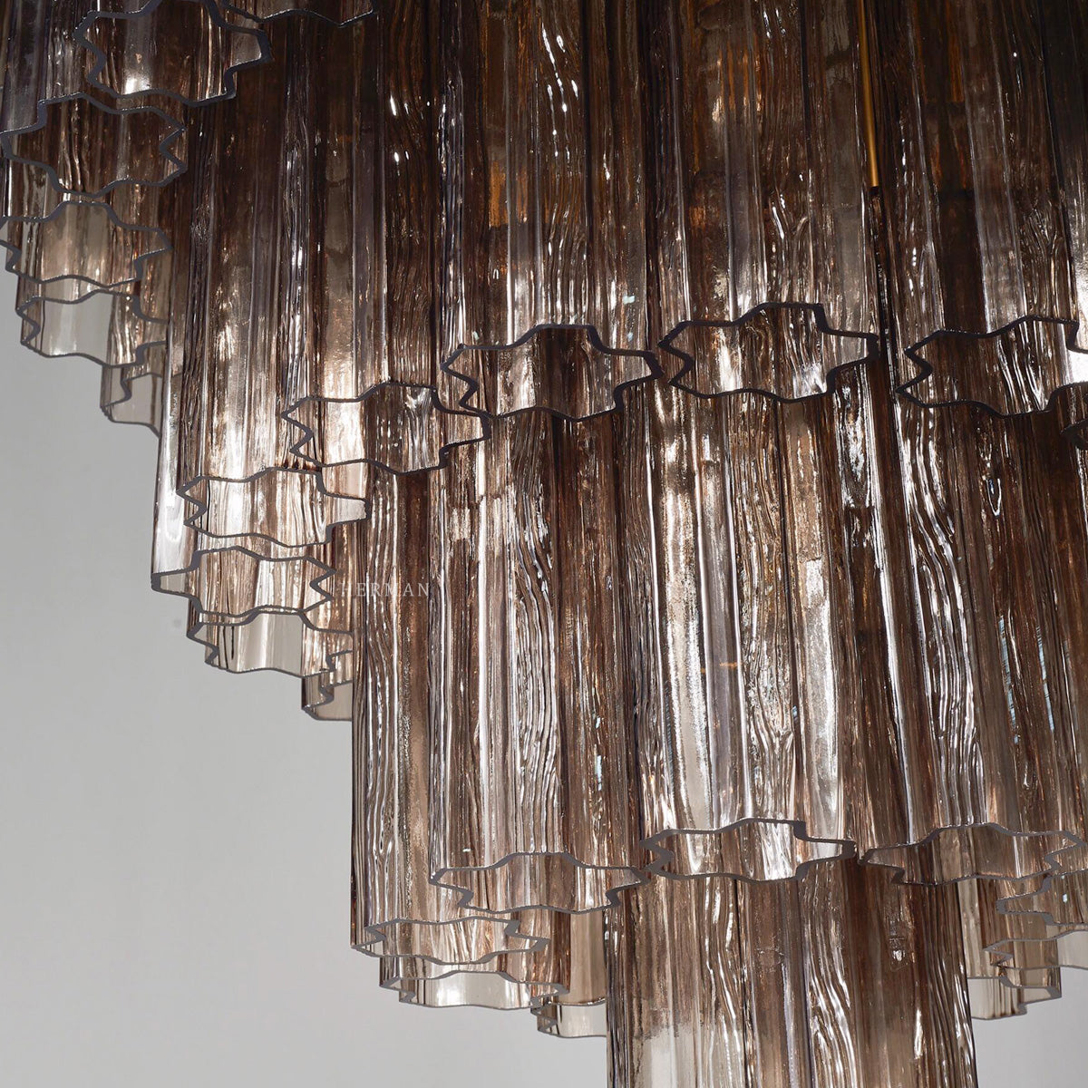 Murano Chandelier – 78 tubes – Smoked