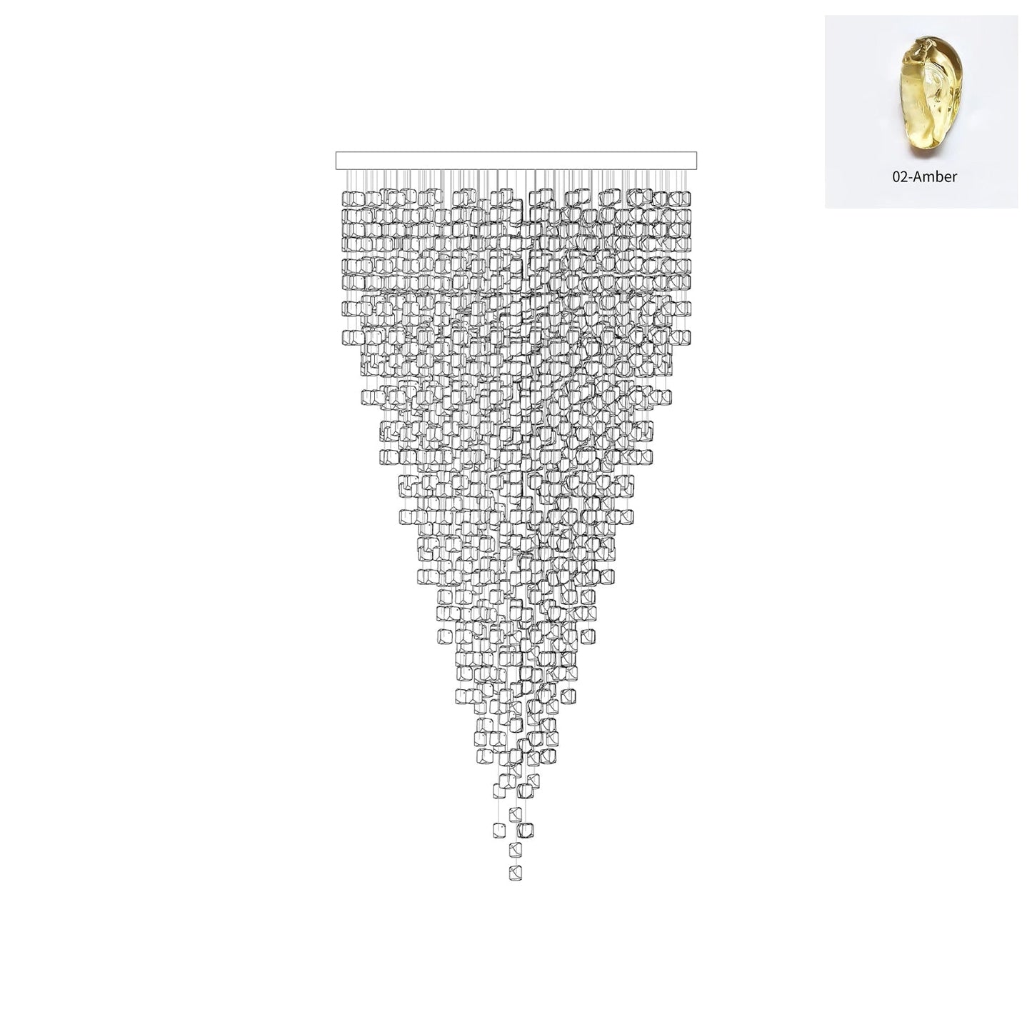 Crystal Stone Chandelier