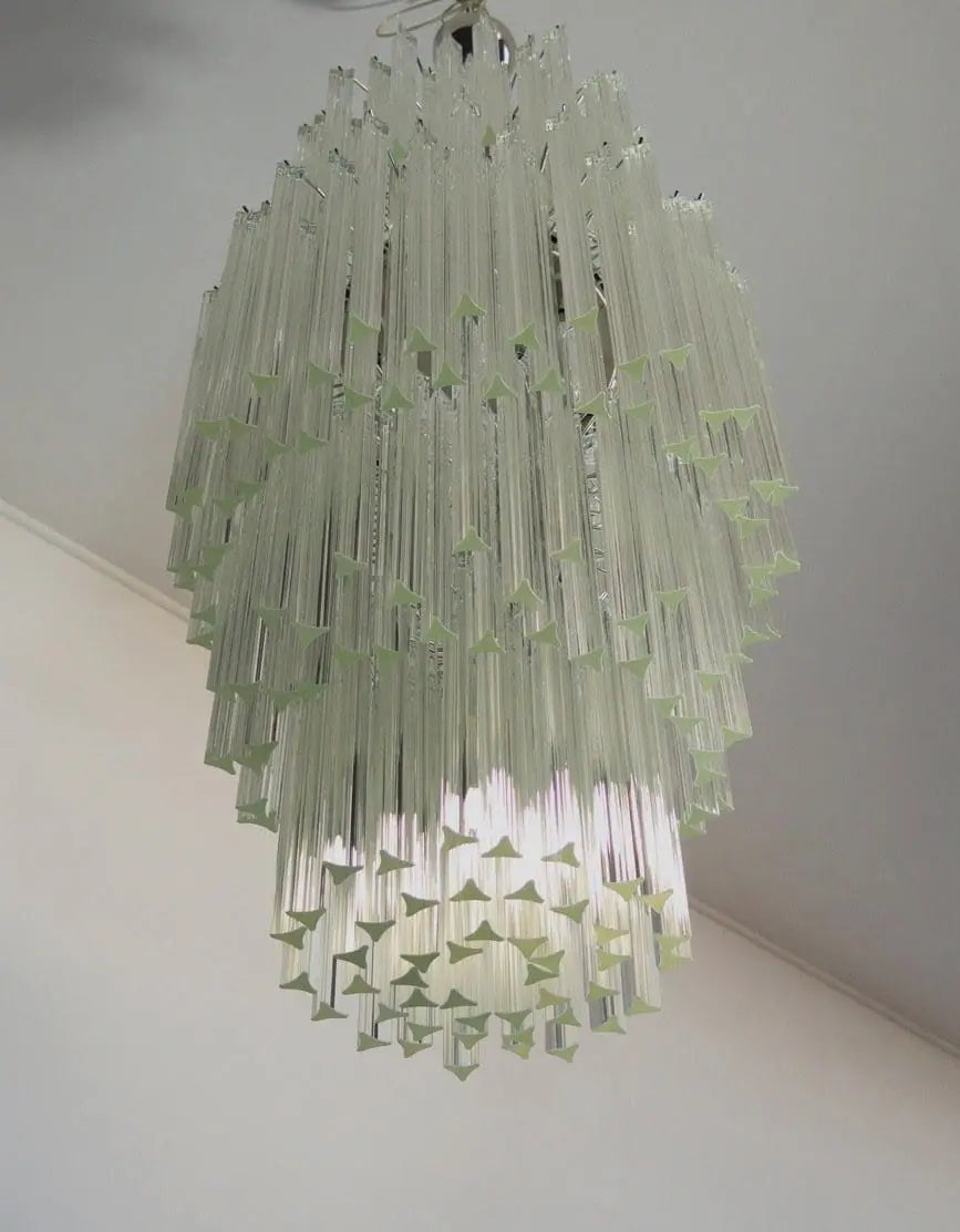 Murano Chandelier – 242 prisms – Transparent