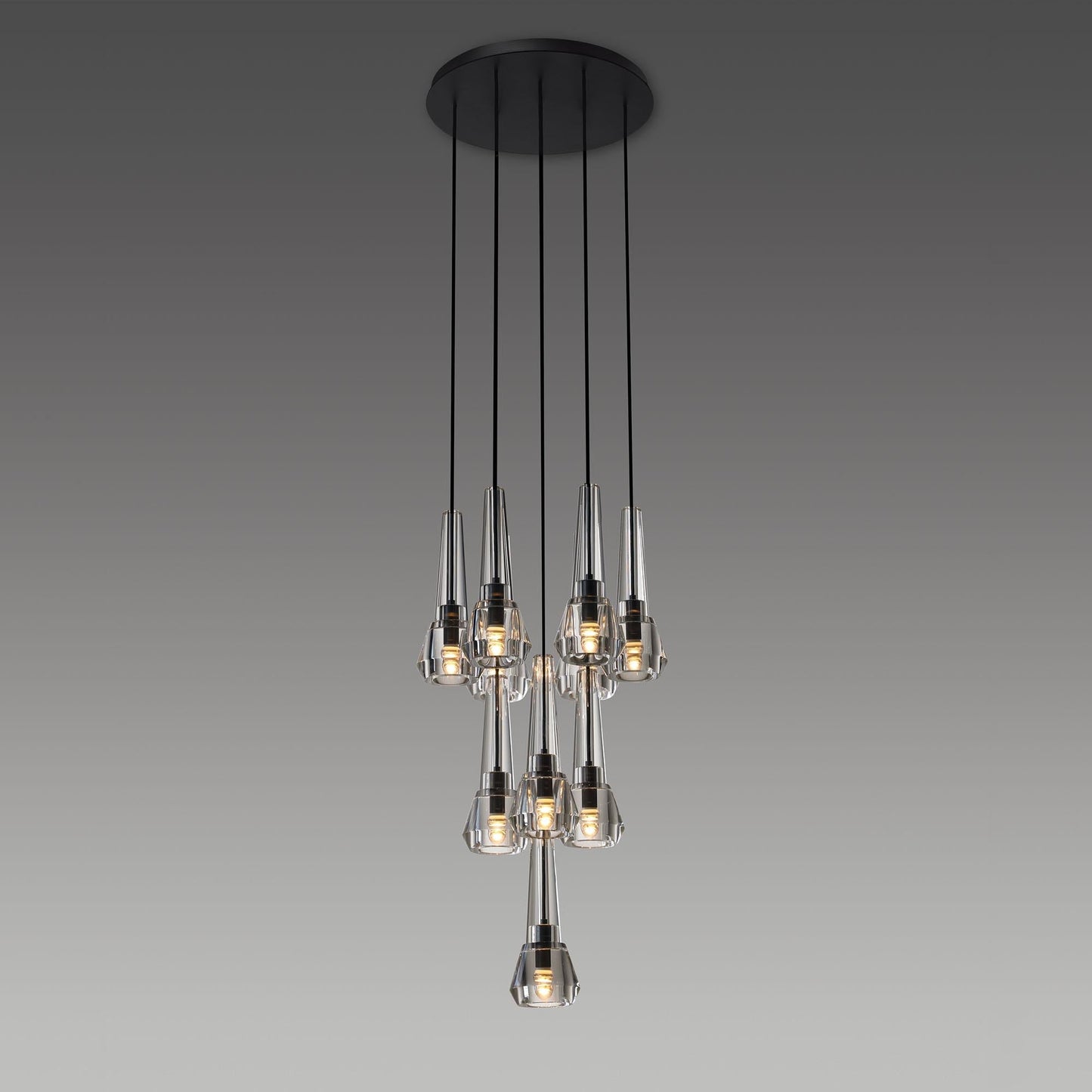 Maxine Modern Crystal Circular Pendant Lights