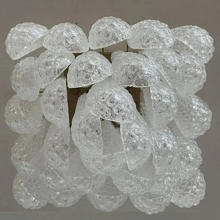 Murano Ceiling lamp – Drop – 32 glasses – Transparent