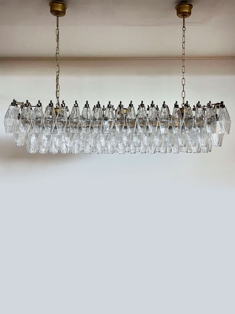 Murano Chandelier – Poliedri – 138 glass