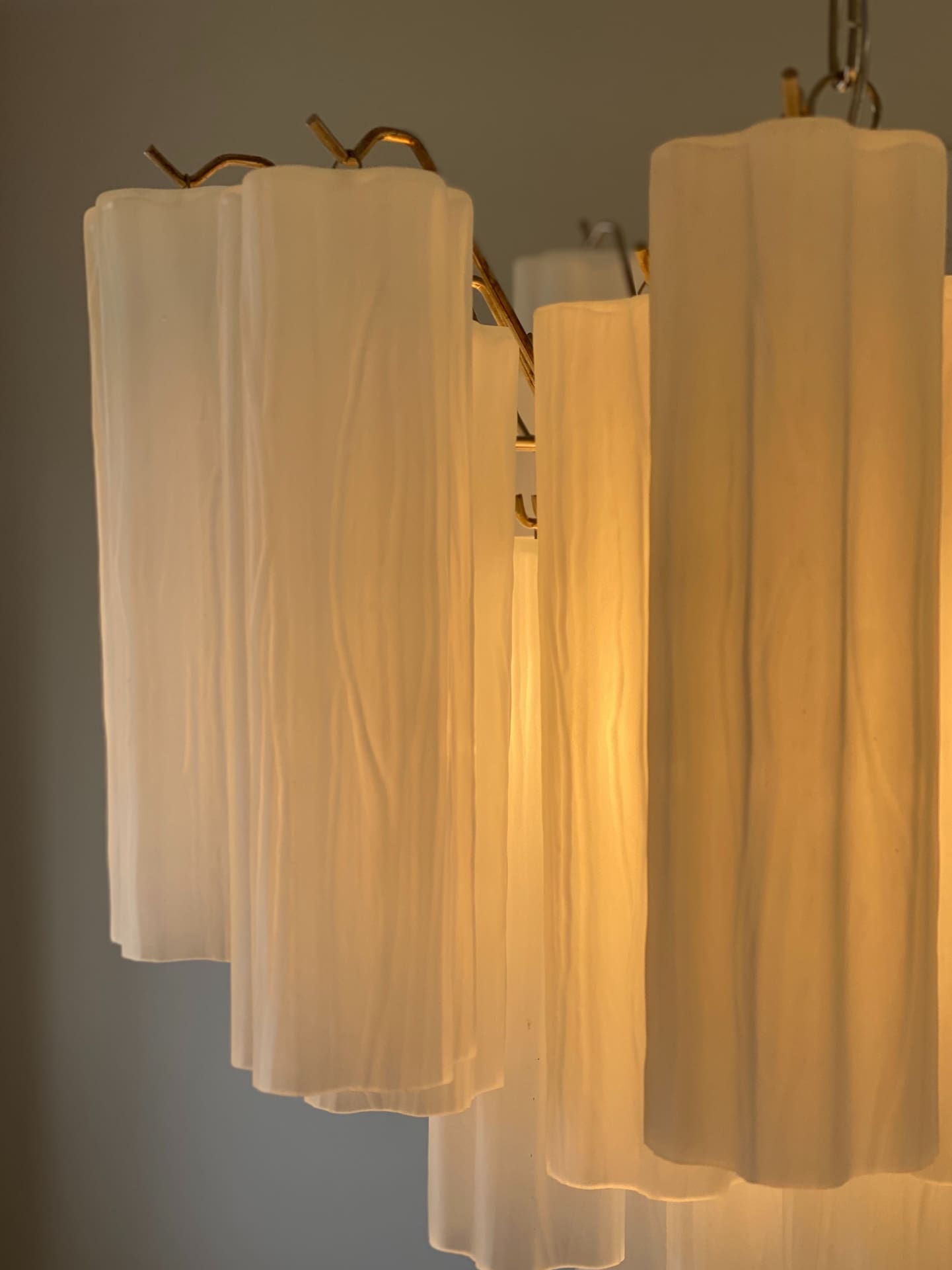 Murano Chandelier – 36 tubes – Matte white