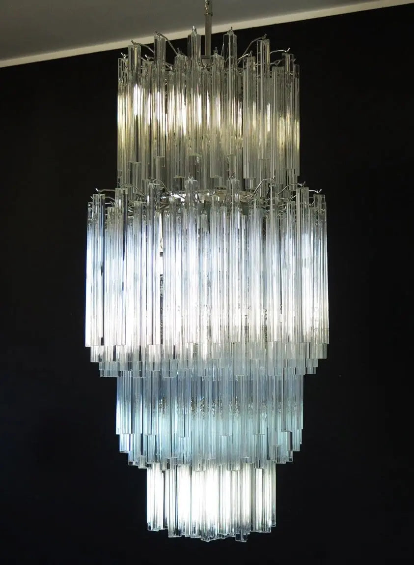 Murano Chandelier – 242 prisms – Transparent