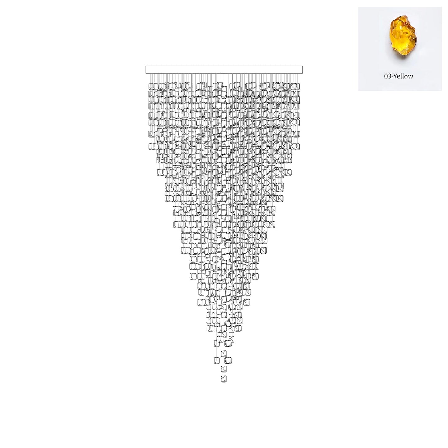 Crystal Stone Chandelier