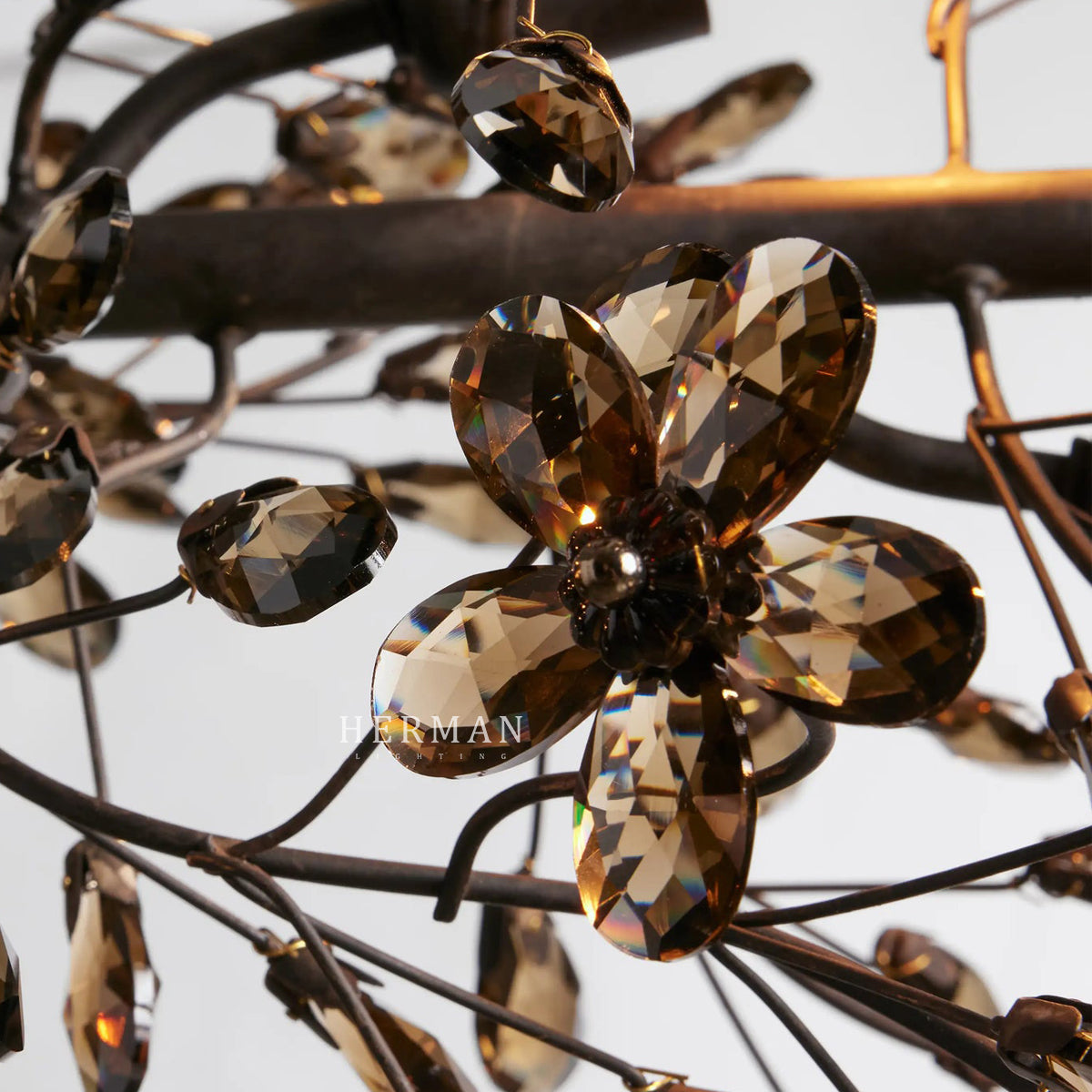 Fiore Colored Linear Chandelier 51" 68"