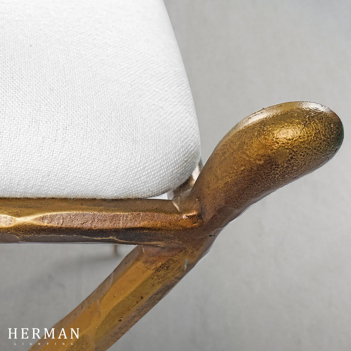Thaddeus Horn Fabric Base Stool
