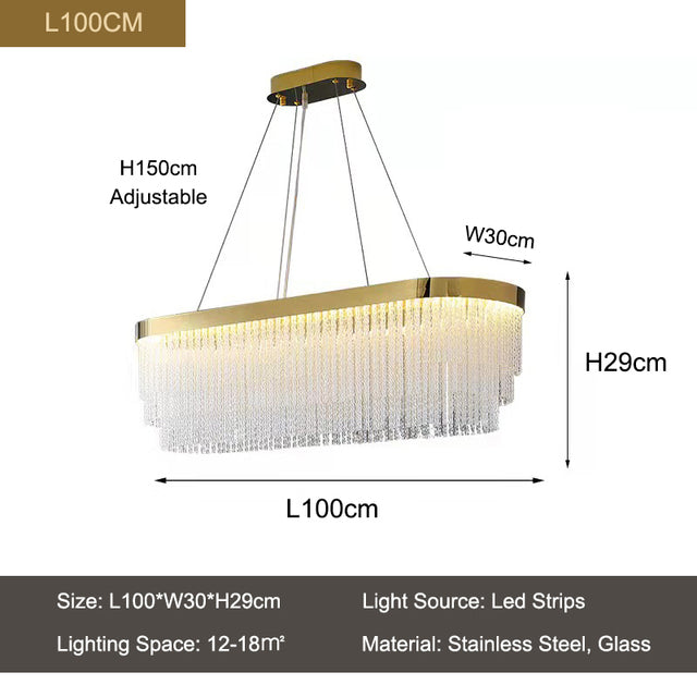 Iver Glass Modern Chandelier