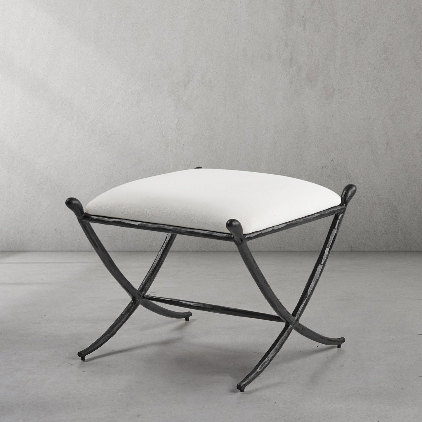 Thaddeus Horn Fabric Base Stool