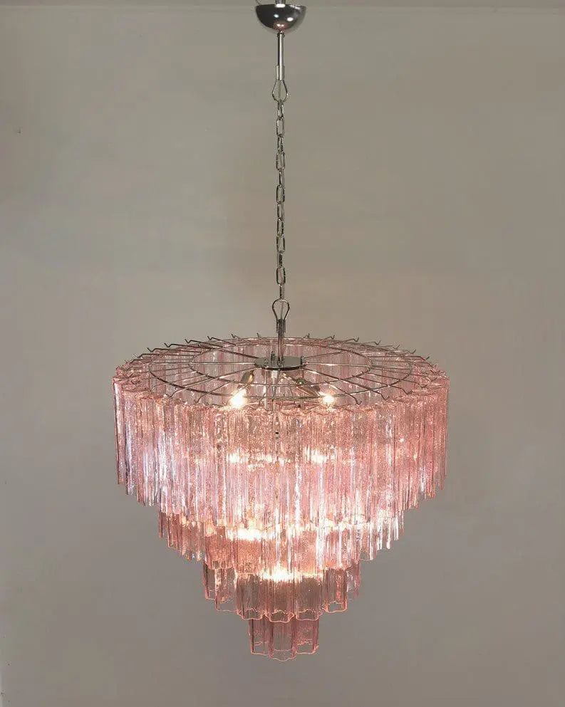 Murano Chandelier – 78 tubes – Pink