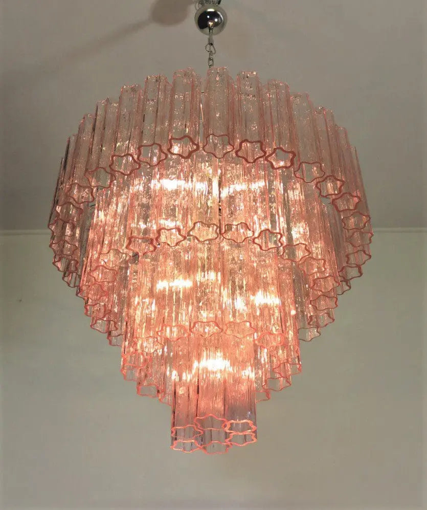 Murano Chandelier – 78 tubes – Pink