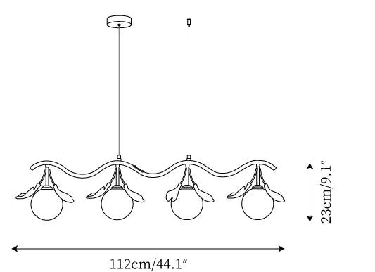 Evander Gingko Chandelier