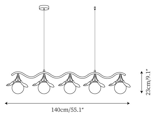 Evander Gingko Chandelier