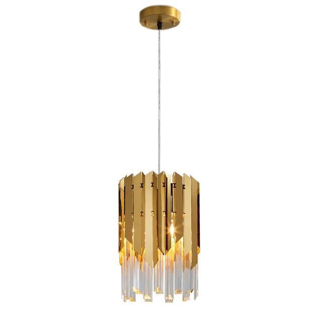 April Gold Plated Crystal Pendant Light