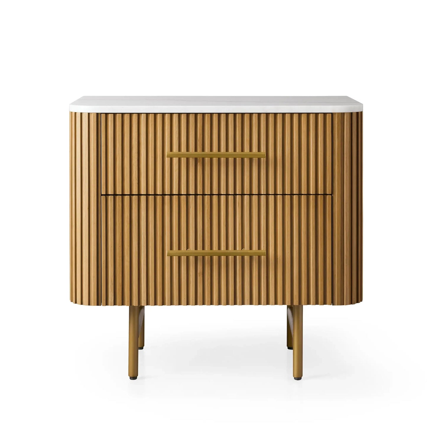 Arden Closed Nightstand in Oak
