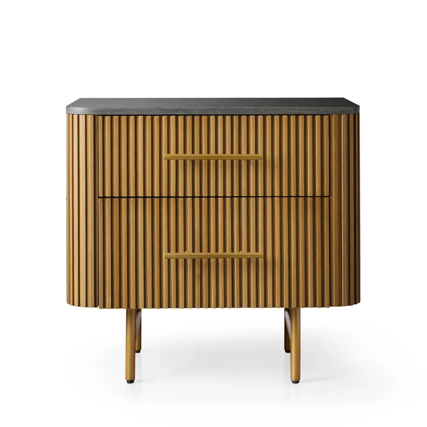 Arden Closed Nightstand in Oak