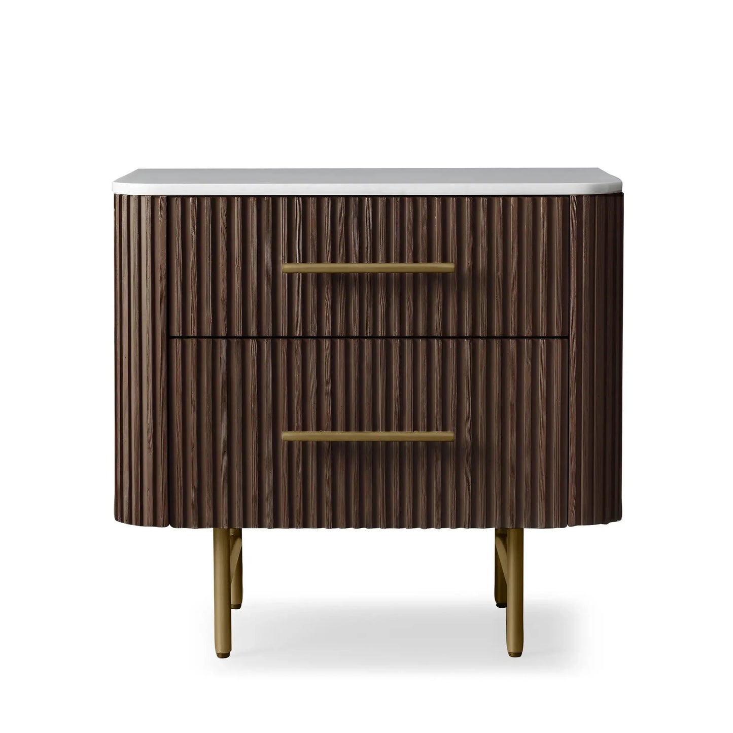 Arden Closed Nightstand in Oak