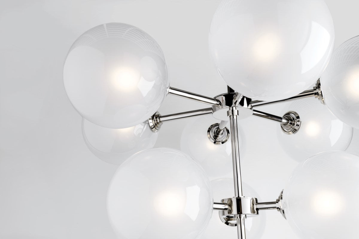 Ashleigh Modern Chandelier - H122810-PN-CE - Mitzi
