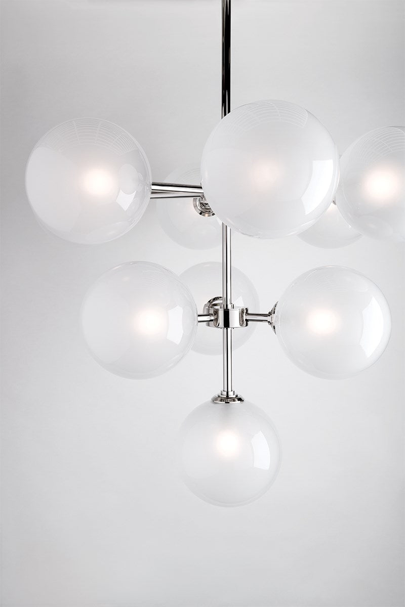 Ashleigh Modern Chandelier - H122810-PN-CE - Mitzi