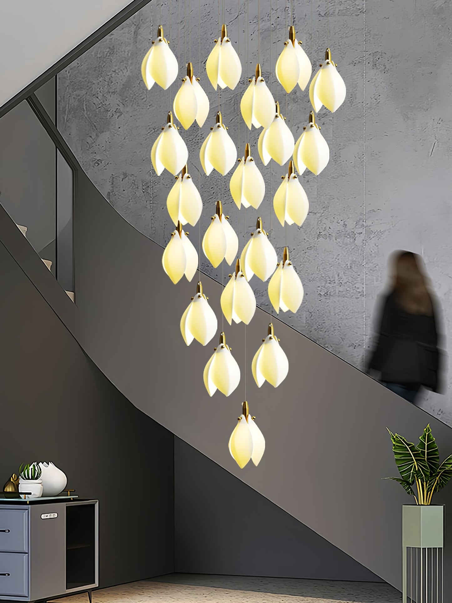 Astralis Bloom Stairs Chandelier