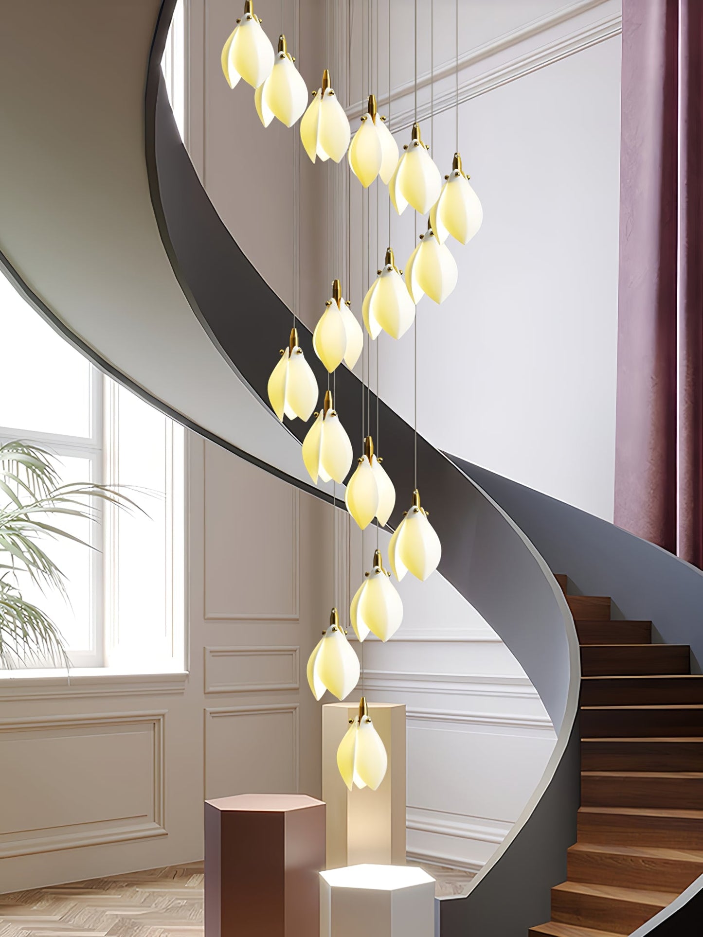 Astralis Bloom Stairs Chandelier