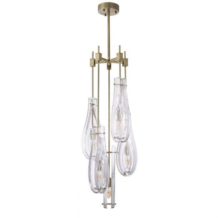 Bellano Modern Brass Chandelier [S/L] - [Brass/Bronze]