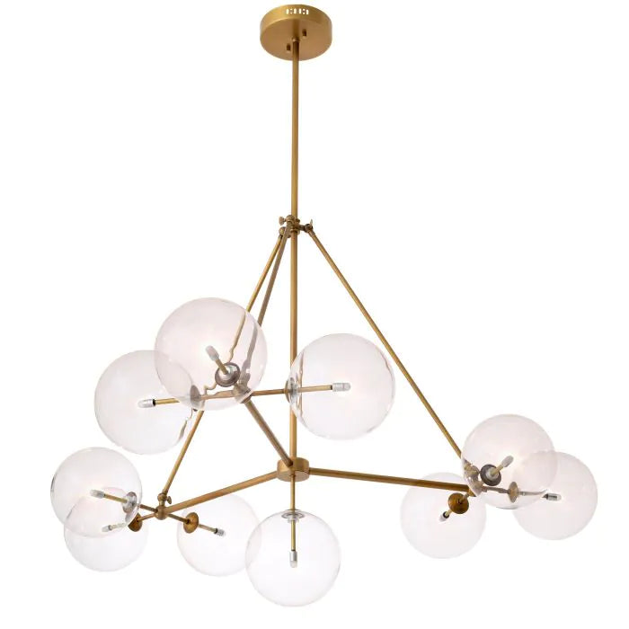 Bermude Modern Glass Chandelier - [Bronze/Antique]