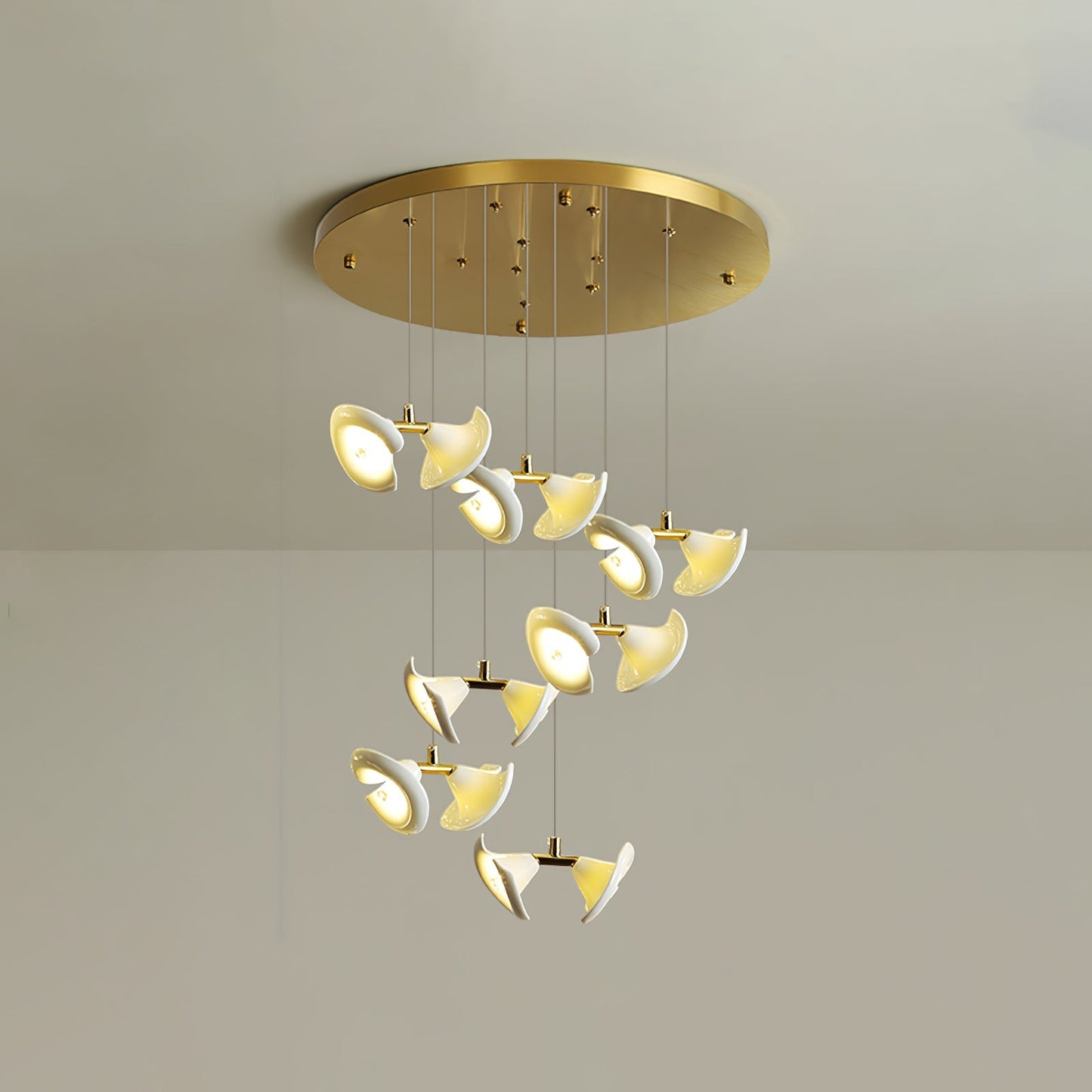 Blossom Double Horn Chandelier