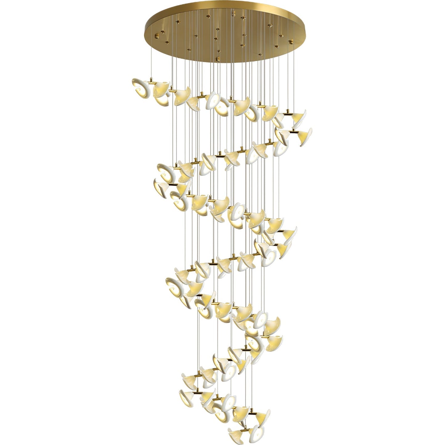 Blossom Double Horn Chandelier