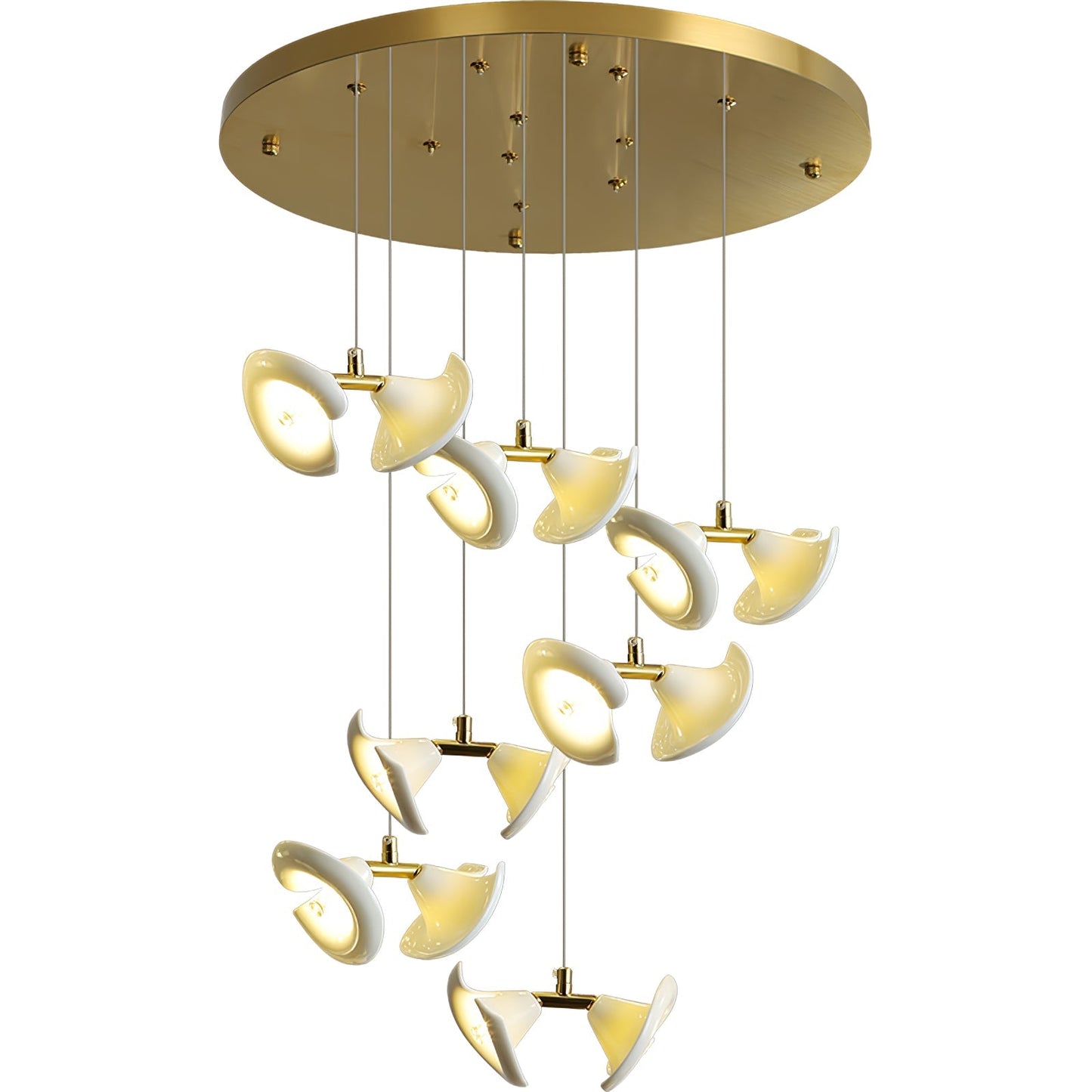 Blossom Double Horn Chandelier