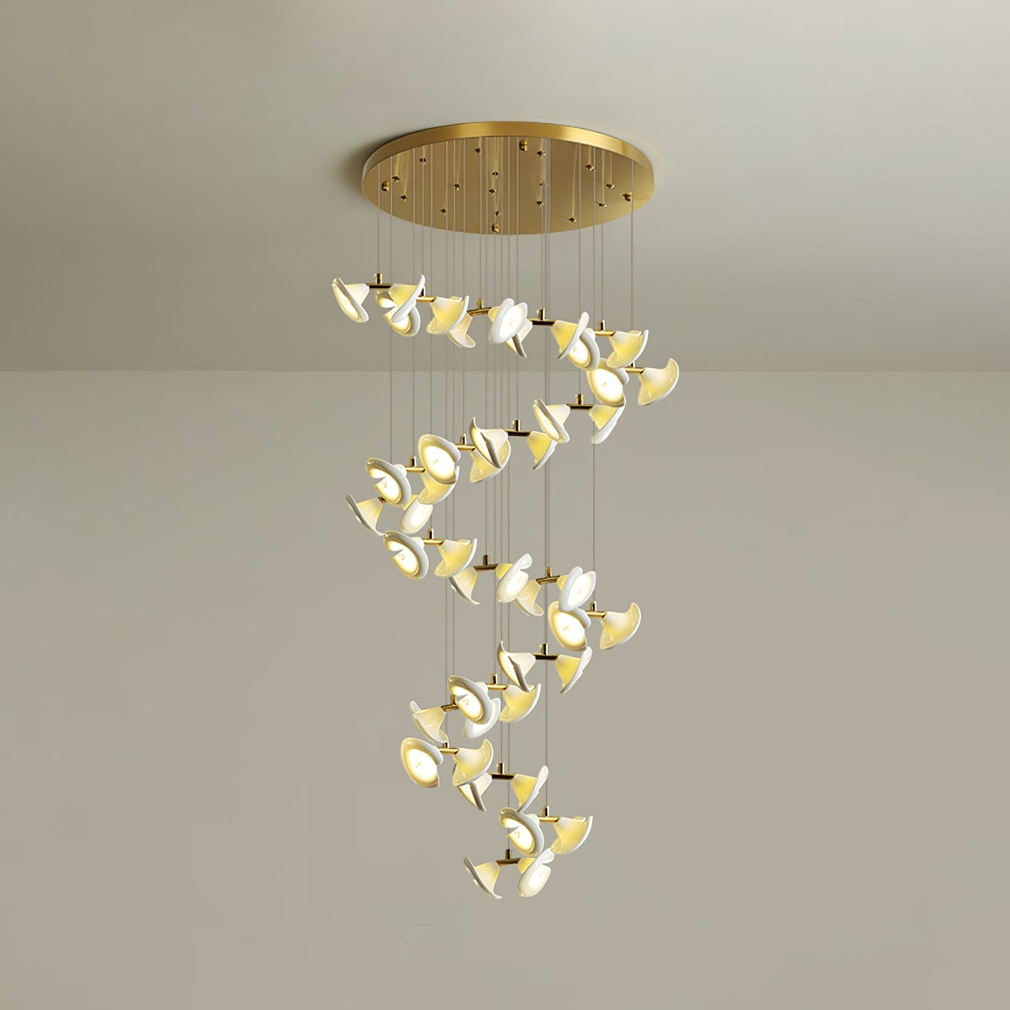 Blossom Double Horn Chandelier