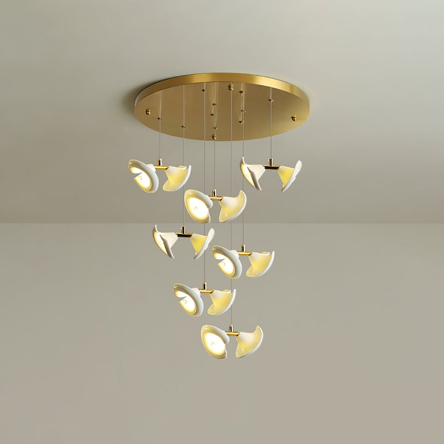 Blossom Double Horn Chandelier