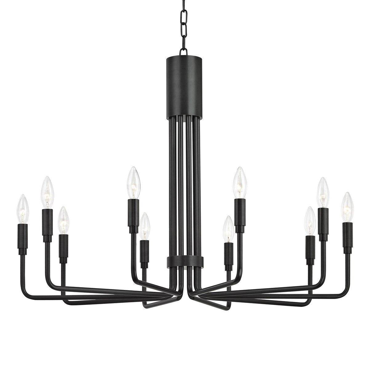 Brigitte Modern Brass Chandelier [2 Sizes] - Mitzi