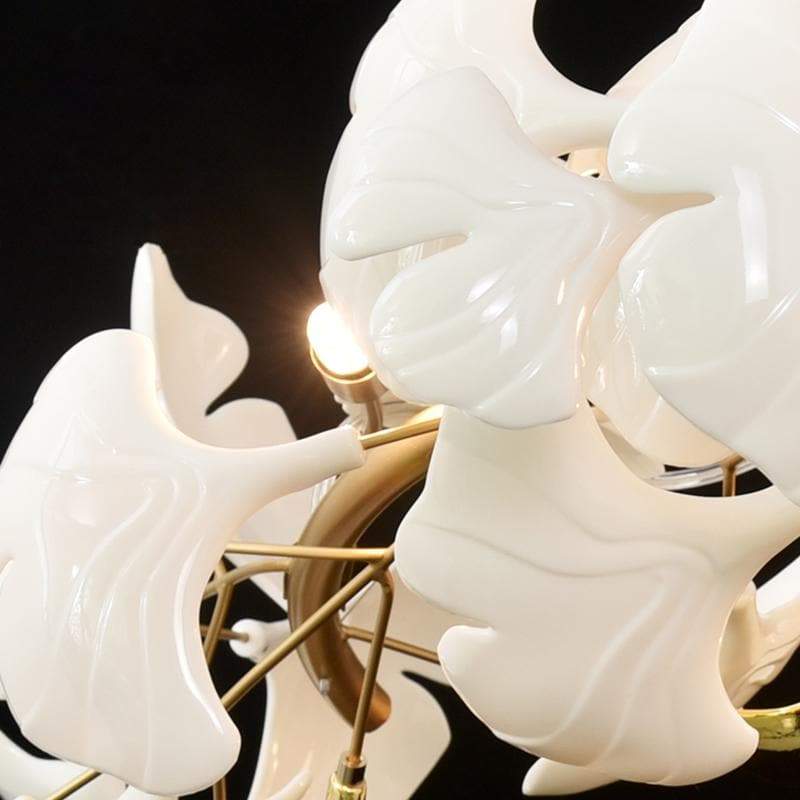Ceramic Ginkgo Petal Chandelier D