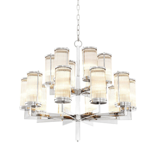 Claridges Modern Chandelier - [Nickel]