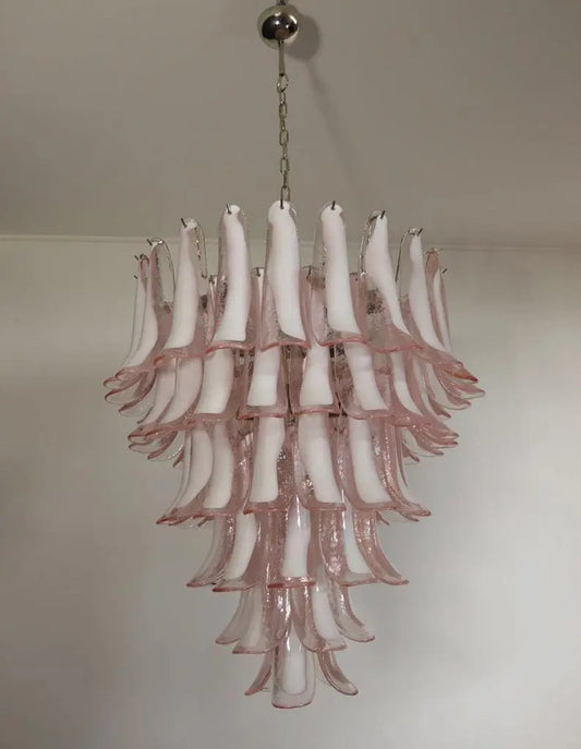 Murano Chandelier – 75 petals – Pink