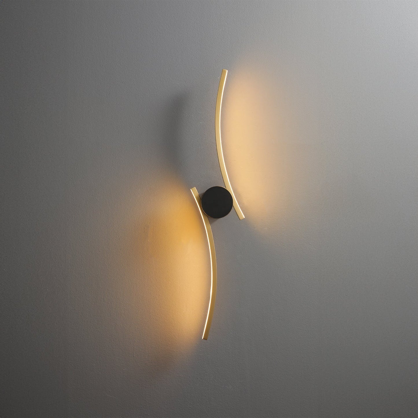 Coordinates 3 Brass Wall Lamp