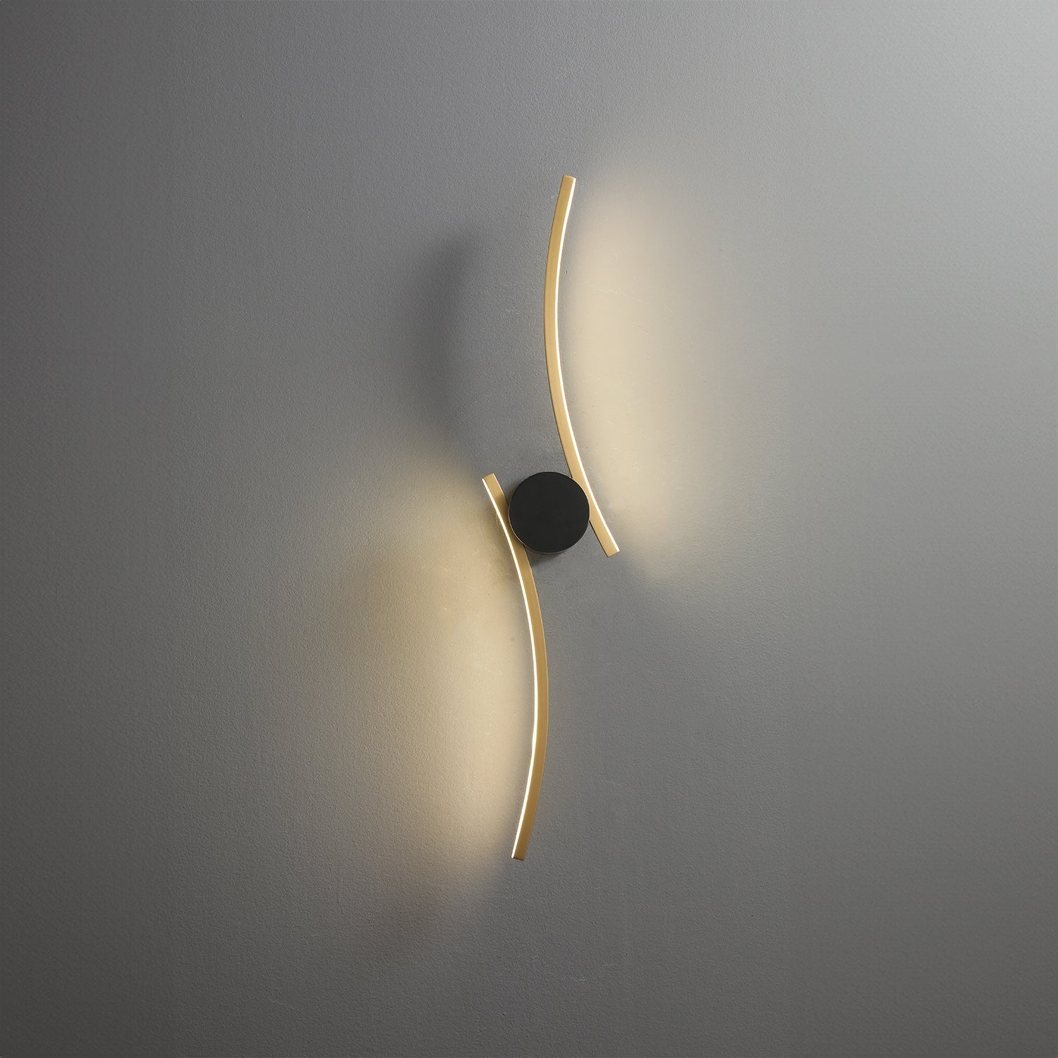 Coordinates 3 Brass Wall Lamp