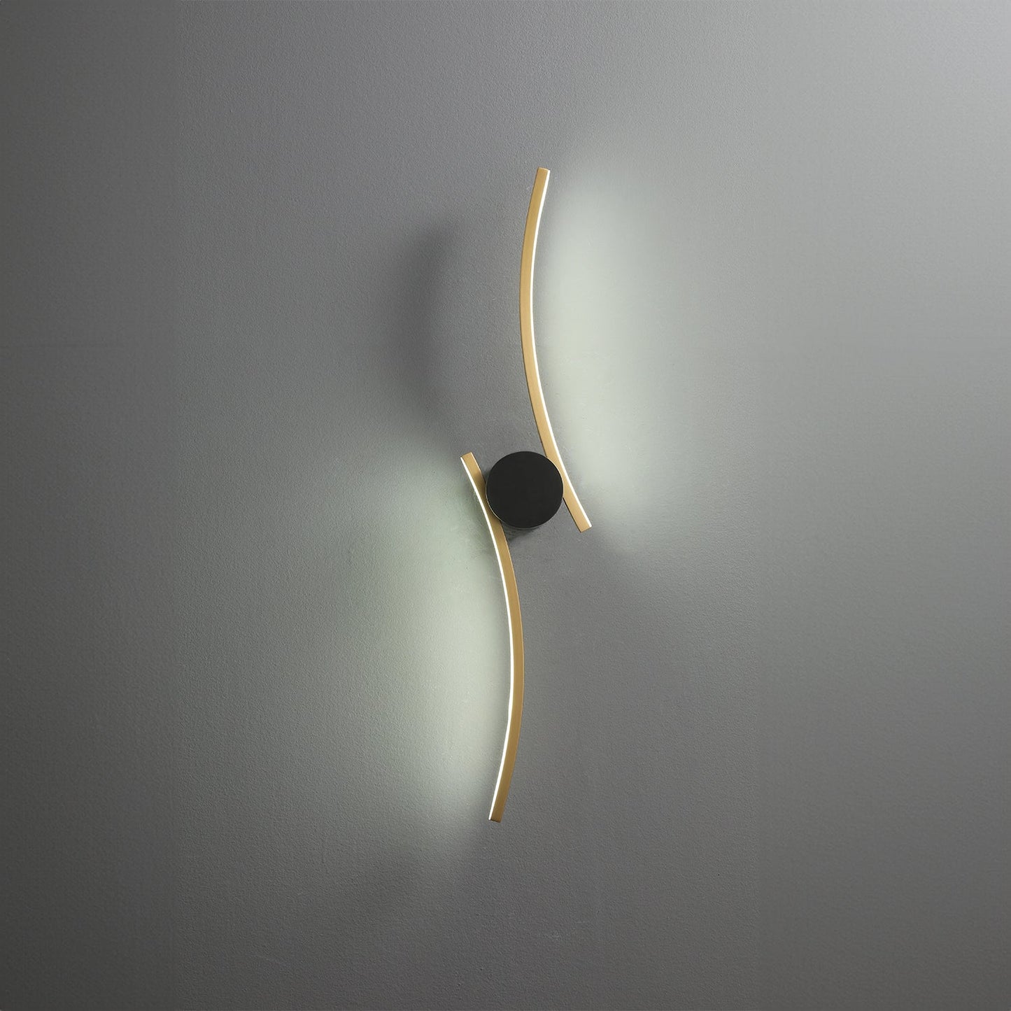 Coordinates 3 Brass Wall Lamp