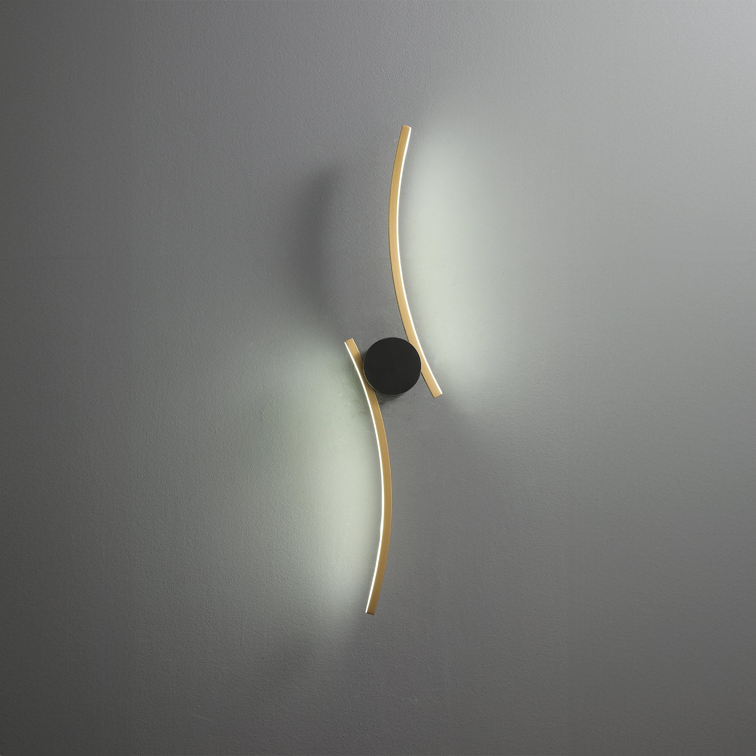 Coordinates 3 Brass Wall Lamp