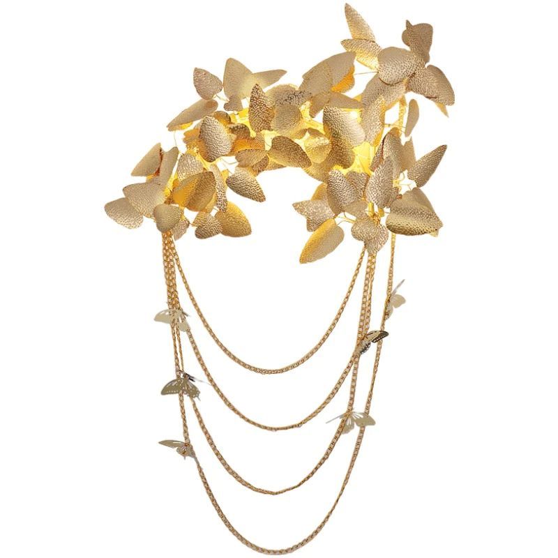 Golden Leaf Sconce 23.6"  47.2"