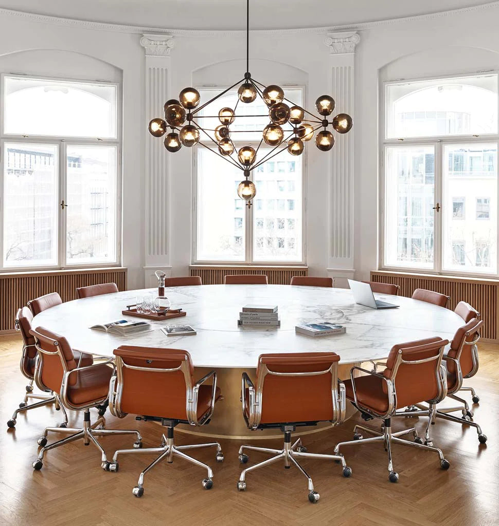 Modo Chandelier - 6 Sided, 21 Globes