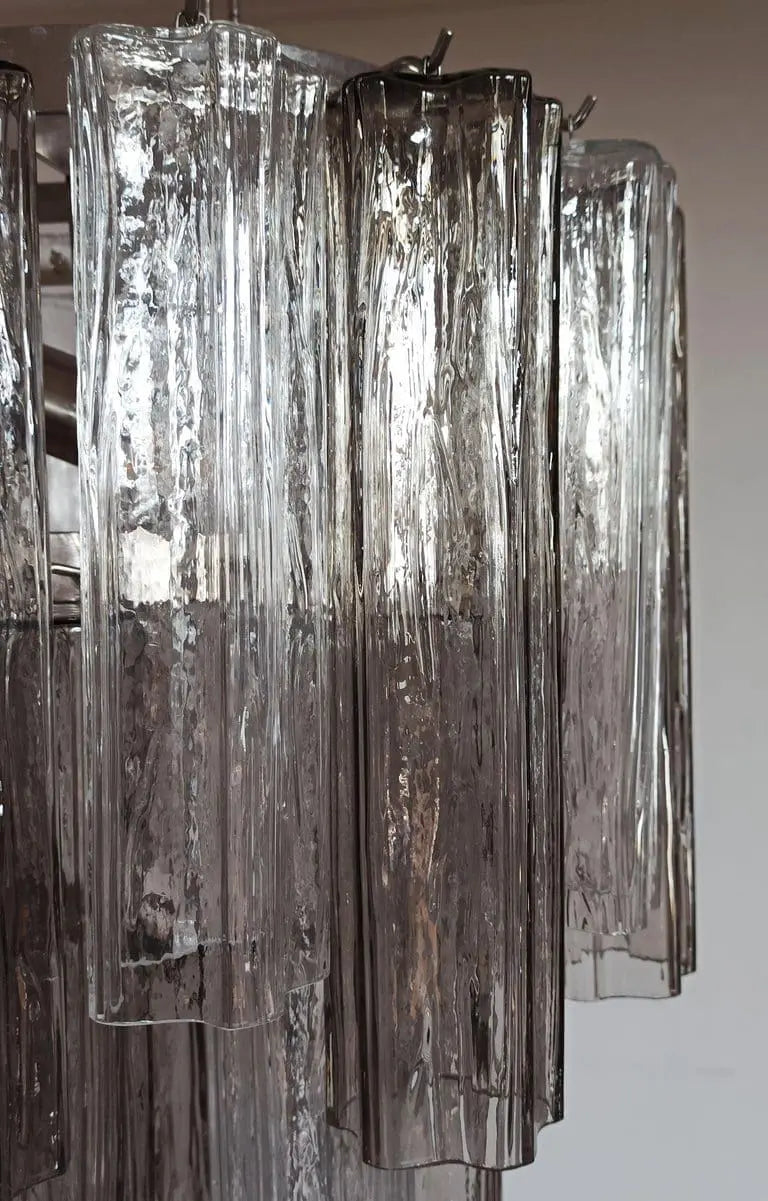 Murano Chandelier – 62 Tubes – Smoked/Transparent