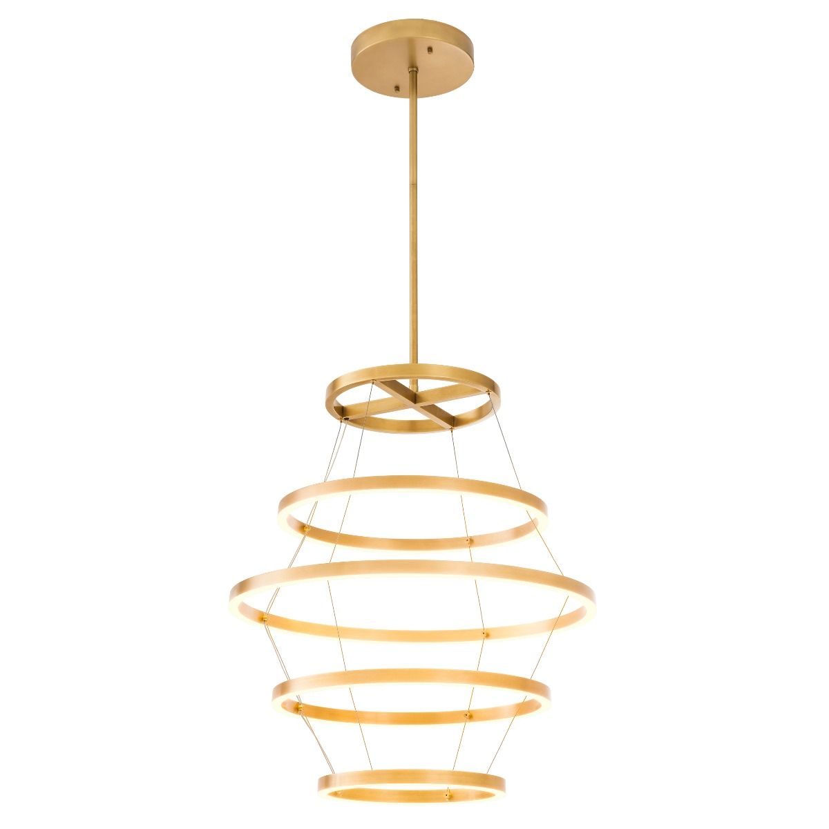 Elements Modern Brass Chandelier - [Brass] 