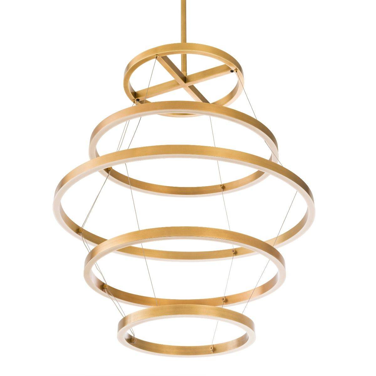 Elements Modern Brass Chandelier - [Brass] 