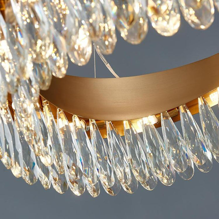 Elma Oval Crystal Chandelier