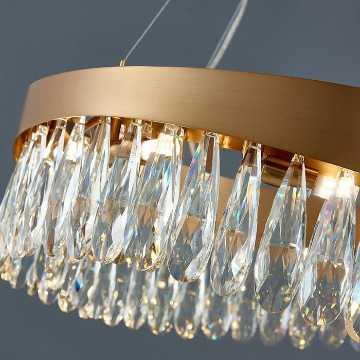 Elma Oval Crystal Chandelier