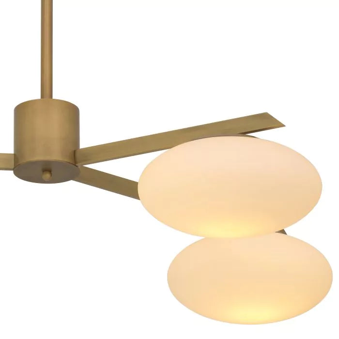 Evergreen S Modern Brass Chandelier
