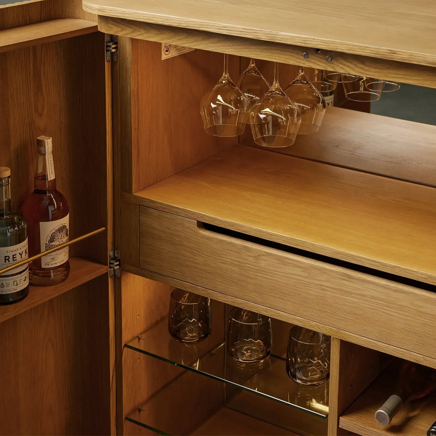 Arden Wood Bar Cabinet